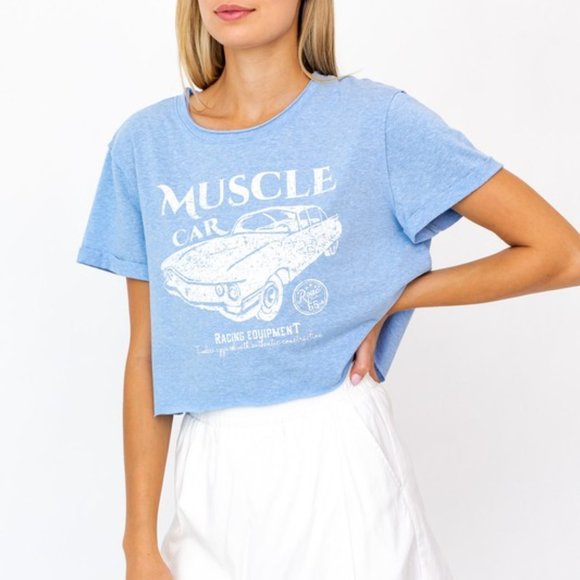 Muscle Car Cropped Tee - Picture 6 of 8
